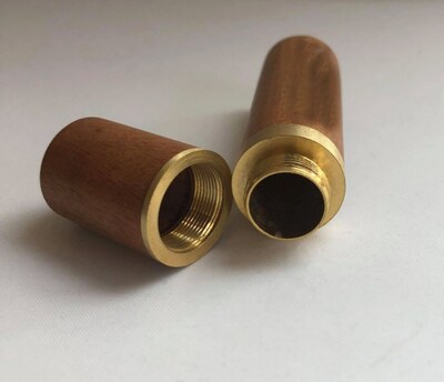 New PERSONALIZED Natural Rosewood Cremation Urn Scattering Tube - Fits Pocket or Purse, Perfect for Travel, TSA Compliant, Custom Engraved - image2